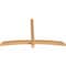 Ekena Millwork Bellingham Timber Gable Bracket, Western Red Cedar, 72"W x 42"H x 3 1/2"D x 3 1/2"F, 14/12 Pitch GBW072X42X0404BEL00SWR - alternate 5
